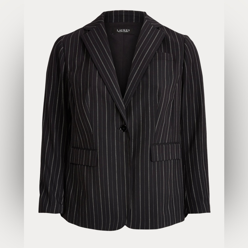 Polo Ralph Lauren Pinstripe Wool Crepe Blazer